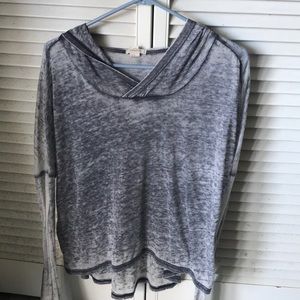 Textured Blue Hoodie NWOT